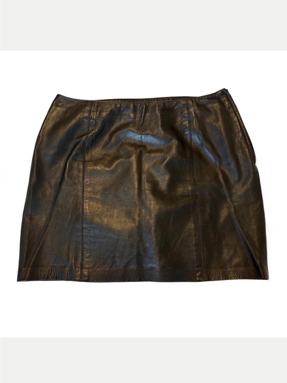 Danier Black Leather Mini Skirt Size 12